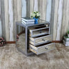 PrimeNest - Studded Mirrored Pedestal Stand - Mega Cart