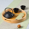 Set of 3 Round Bamboo Wooden Serving Trays - Mega Cart