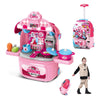 Portable Little Chef Pretend Play Kitchen Toy Suitcase