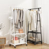 Space-Saving Clothes Rack with Shelf Storage - Mega Cart