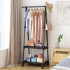 Space-Saving Clothes Rack with Shelf Storage - Mega Cart