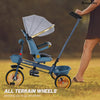 Multipurpose Toddler Tricycle Stroller with Swivel Seat and Storage