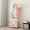 Space-Saving Clothes Rack with Shelf Storage - Mega Cart