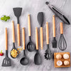 12 Piece Silicone Kitchen Utensils with Holder - Mega Cart