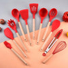 12 Piece Silicone Kitchen Utensils with Holder - Mega Cart