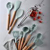 12 Piece Silicone Kitchen Utensils with Holder - Mega Cart