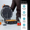 1000W Non-Stick Electric Waffle Maker - Mega Cart