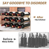 Wavy Wine Bottle Holder Stand - Mega Cart