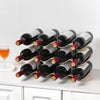 Wavy Wine Bottle Holder Stand - Mega Cart