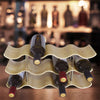 Wavy Wine Bottle Holder Stand - Mega Cart