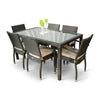 PrimeNest - Alexa Outdoor 6 Seat Rattan Dining Set - Mega Cart