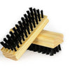 Black Eco-Friendly Wooden Shoe Brush with Soft Bristles for Gentle Cleaning - Mega Cart