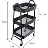 Multi-Purpose 3 Tier Metal Storage Cart - Mega Cart