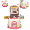 Kids 2-in-1 Play Set – Bus Kitchen Convertible Toy