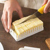 Butter Storage Box with Cutting Groove and Transparent Lid - Mega Cart
