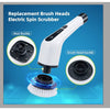 Electric Spin Scrubber with 7 Brush Heads - Mega Cart