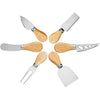 6pcs Cheese Knife Set with Wooden Handles - Mega Cart