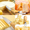 6pcs Cheese Knife Set with Wooden Handles - Mega Cart