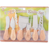 6pcs Cheese Knife Set with Wooden Handles - Mega Cart