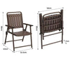 Folding Patio Chair with Armrests