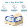 Collapsible Baby Side Bedrail Guard - Mega Cart