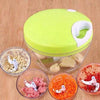Compact Easy Spin Food Chopper - Slice, Mince, Blend Effortlessly - Mega Cart