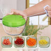 Compact Easy Spin Food Chopper - Slice, Mince, Blend Effortlessly - Mega Cart