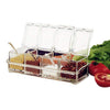 Crystal Clear Spice Storage Box with 4 Detachable Containers - Mega Cart