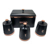 Deluxe Bread Bin & 3-Piece Canister Set - Mega Cart