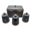 Deluxe Bread Bin & 3-Piece Canister Set - Mega Cart