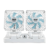 Double Head Solar Charging Fan - Mega Cart