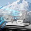 Double Head Solar Charging Fan - Mega Cart