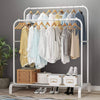 Double Rail Clothes Rack with Shoe Rack - Mega Cart