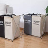 Durable Folding Laundry Basket with Aluminium Frame - Large Capacity - Mega Cart