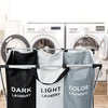 Durable Folding Laundry Basket with Aluminium Frame - Large Capacity - Mega Cart