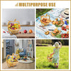 Expandable Bamboo Fruit Basket – Artistic & Practical Kitchen Decor - Mega Cart