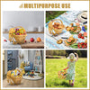 Expandable Bamboo Fruit Basket – Artistic & Practical Kitchen Decor - Mega Cart
