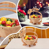 Expandable Bamboo Fruit Basket – Artistic & Practical Kitchen Decor - Mega Cart