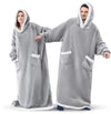Extra Long Ultra-Soft Huggle Hoodie Blanket with Hood - Mega Cart