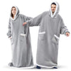 Extra Long Ultra-Soft Huggle Hoodie Blanket with Hood - Mega Cart