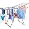 Foldable Silver Metal Drying Rack - Space-Saving & Durable - Mega Cart