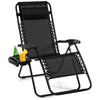 Folding Lounger Chair with Headrest and Side Tray - Mega Cart