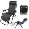 Folding Lounger Chair with Headrest and Side Tray - Mega Cart