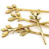 6pc Leaf Design Pastry Fork Set – Elegant Tableware - Mega Cart