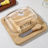 Glass Butter Dish with Lid - Mega Cart