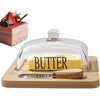 Glass Butter Dish with Lid - Mega Cart