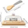 Glass Butter Dish with Lid - Mega Cart