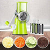 Hand-Powered Tabletop Drum Grater with 3 Stainless Steel Blades - Mega Cart