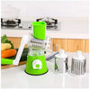 Hand-Powered Tabletop Drum Grater with 3 Stainless Steel Blades - Mega Cart