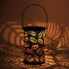 Hanging Solar Leaf Pattern Lantern - Mega Cart